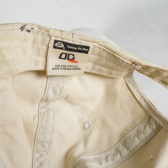 Luckenbach Texas Distressed Baseball Cap Tan Adjustable Strap Thrashed Style Y2K - Picture 4 of 6